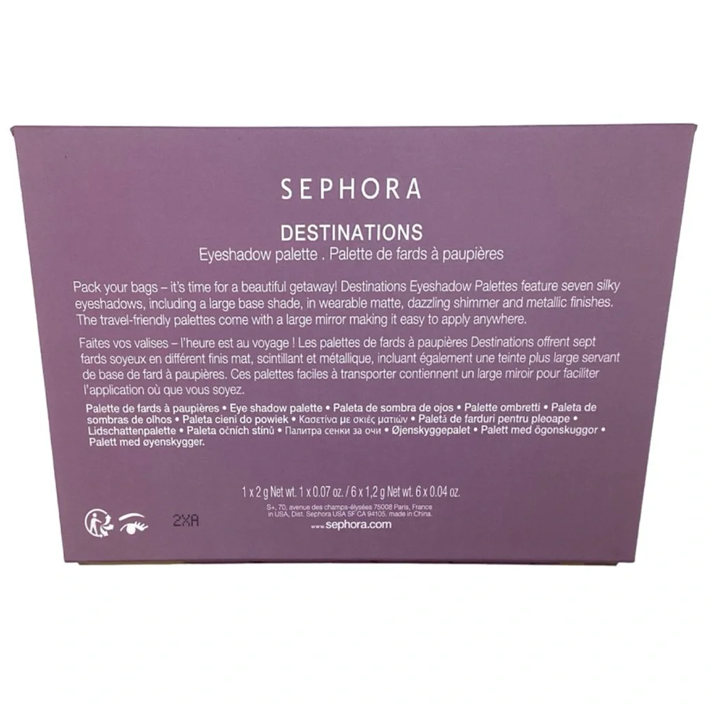 Sephora Destination Eye Palette, (Southern Charm) (NWT)
